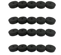 Yinxi 20pcs Cymbal Stand 25mm Felt Washer With Cymbal Sleeves For Drum Stand Practical Percussion Instruments Musical Accessories (Color : Black)