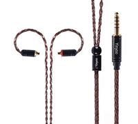 Yinyoo 8 Core MMCX Balanced Cable, 4.4mm Silver Plated Copper Upgrade Headphones Cable, MMCX Compatible with SE215 SE535 UE900 LZ A4 A5