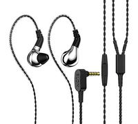 Yinyoo BLON BL-01 in Ear Earphone,10mm Carbon Diaphragm Dynamic Drive in Ear Earphone, Metal Shell Bass HiFi DJ in Ear Monitor with 2pin Detachable Cable(With Mic, Silver)