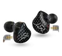 Yinyoo Easy KZ ZST Hybrid Banlance Armature with Dynamic in-Ear Earphone 1BA+1DD HiFi Headset (Black, No mic)
