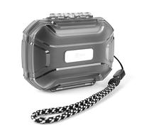 YINYOO Hard Shell IEM Case,Earbud Case,Shockproof Water-Earphone case for DC01 Pro,zar, Castor, edx pro, Tangzu Wan'er,chu 2, aria, Blessing IEM and Cables (Clear Black)