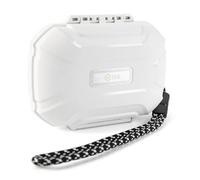 YINYOO Hard Shell IEM Case,Earplug Case,Shockproof Water-Earphone case for DC01 Pro,zar, Castor, edx pro, Tangzu Wan'er,chu 2, aria, Blessing IEM and Cables (White)