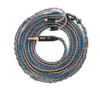 Yinyoo KBEAR 2-Meter MMCX Detachable Cable, Copper-Silver Replacement Headphone Cable for TIN-HIFI T2/T2 Plus/T4/SE315/SE425/SE535/SE846/SE215/UE900 Earphones (MMCX, 3.5mm, Brown-Blue)