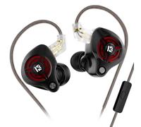 Yinyoo KBEAR BK1 Gaming Earbuds with Mic, 10mm Dynamic Driver Gaming Earphones for FPS Gamers, Detachable 5N OFC Wired In Ear Headphones 3.5mm Jack Compatible with PC, Xbox, PS5, Switch, Mobile