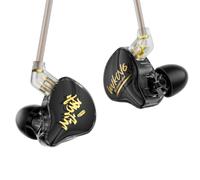Yinyoo KBEAR K01 PRO Wired Earphone In ear Monitor for Gaming(Black,No mic)