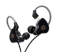 Yinyoo KBEAR KS1 Wired in Ear Monitors, 1DD Deep Bass Earbuds Earphone, Noise Cancelling in-Ear Earbuds for Laptop Android Phone Computer, Lightweight Running Earphones Headphones (Black, No mic)
