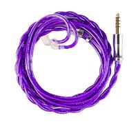 Yinyoo KBEAR Zi Xiao Earphone Cable Purple Headphone Wire 201-Core Hybrid with 4.4mm Gold-Plated Plug for QDC High-Resolution AUX Lead for Study and work