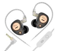 Yinyoo KZ Taurus Earphones Wired Earbuds with Condenser Microphone Dual 6mm Condenser Capsules IEM for Gaming Dual 8mm Dynamic Drivers In Ear Monitors Deep Bass Detachable Cable