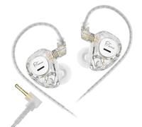 Yinyoo KZ Taurus Wired Earphones IEM Hi-Fi for Audiophiles Horizontal Dual 8mm Dynamic Drivers In Ear Monitors Deep Bass Detachable 2Pin Cable Gaming Earbuds Transparent Shell