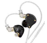 Yinyoo KZ ZS10 Pro Wired Earphones Hifi IEM for Gaming 4BA+1DD In Ear Headphones Wired Earbuds with Microphone Jack 3.5mm 2 Pin Detachable OFC Cable for Singer Guitarist Drummer