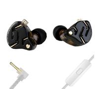 Yinyoo KZ ZS12 PRO 2 In-Ear Monitors, 5B 1DD 6 Hybrid Drivers, Wired HiFi Brightness, Immersive Bass For Gaming, Musicians, Singers, Audiophiles (Black With Mic)