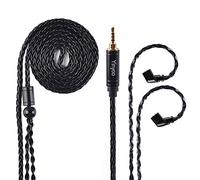 YINYOO Newest 8 Core Silver Plated Copper Cable 2pin 0.75mm Earphone Cable with 2.5mm Plug for ZSN ZS10 Pro ZSN Pro AS16 ZSX KB Ear KBEAR KB10 KB06 CA4 C12 Topaz(2pins 2.5mm)