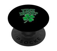 Yinz Irish Yinzer Pittsburgh Irish Immigrant Pride Ireland PopSockets Adhesive PopGrip
