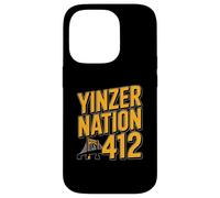 Yinzer Nation 412 Pittsburgh Steel City Pennsylvania Pride Case for iPhone 14 Pro