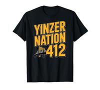 Yinzer Nation 412 Pittsburgh Steel City Pennsylvania Pride T-Shirt