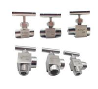 YINZHD 1/8" 1/4" 3/8" 1/2" BSP NPT Female Male Elbow Needle Valve Crane 304 Stainless Flow Control Water Gas Oil One-Shape Handle(1/4",BSP_Straight_Female to Female)
