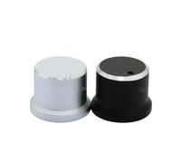 YINZHD 1 Pcs 16x12mm 6mm Shaft Hole Aluminum Alloy Potentiometer Knob White (D-axis)(2)
