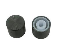 YINZHD 1 PCS Aluminum 3.2X3.2mm Square Hole Power Switch Button Cap 15X16mm（DH)(Black)