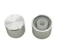 YINZHD 1 PCS Aluminum 3.2X3.2mm Square Hole Power Switch Button Cap 15X16mm（DH)(Silver)