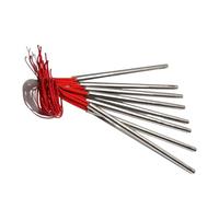 YINZHD 10pcs 110V 220V 6x80/82/85/90/95mm Heating Element Mould Cartridge Heater 120W/130W/140W Single Head Heaters Pipe(220V,140W 6x90mm)