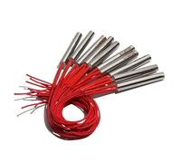 YINZHD 10pcs/lot Cartridge Heater 12mmx62mm/65mm/68mm/70mm/75mm Heating Element 180W/190W/200W/220W AC110V/220V/380V 201SUS(220V,190W 12x65mm)