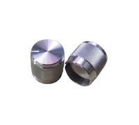 YINZHD 1pcs Aluminium Alloy 13 * 13mm 6mm Shaft Hole Potentiometer Knob Cap Speaker Volume Control Audio(Silver)