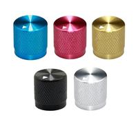 YINZHD 1PCS Guitar Knobs Aluminum Alloy Potentiometer Knob 17 * 17 * 6mm Volume Switch Rotary Encoder Bass(17X17mm Silver)