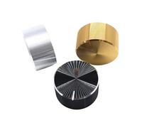 YINZHD 25 * 13MM Aluminium Alloy Potentiometer Knob Cap Encoder Volume Control Audio(Black D-axis)