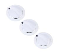 YINZHD 3pcs/kit WE1M654 White Dryer Timer Knob Fits For Electric Washer Direct Replacement Of Parts Accessories Stable
