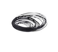 YINZHD 50/100Pcs 1/2/3/4mm Width Universal Mix Cassette Tape Machine Belts Assorted Flat Rubber Belt for CD DVD Recorders Walkman(1mm 50pcs)