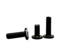 YINZHD 50pcs M1.2 M1.4 M1.6 M2 M2.5 M3 M4 Mini Small Ultrathin Wafer Flat Head Screw Bolt For Laptop Notebook Phone Glasses(Black,8MM_M2)