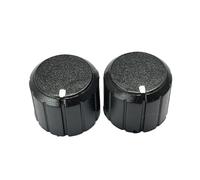 YINZHD 5pcs Potentiometer Plastic Knob 20 * 16mm 6mm Shaft Hole Dia Threaded Knurled Knobs Caps