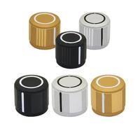 YINZHD High-end Aluminum Knob Potentiometer 19 * 17 * 6mm Volume Switch Rotary Encoder Knobs Gold/silver/black(3)