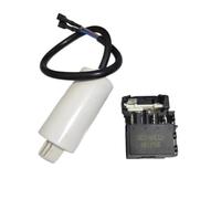YINZHD Refrigerator Replacement PTC Starter QZ2-80E12 3/4/5uf Capacitor Overload Thermal Protector For Repair Parts(4uf Set)