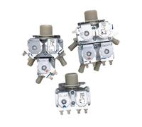 YINZHD Washing Machine Inlet Valve DC12V Solenoid Valves For Drum Washing Machine Replacement Parts(4 water outlets)