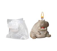 Yiohejy Chocolate Silicone Mold | 3D Hippo Shape Handmade Non Stick - Hippo Candle Molds | for Jelly Pastry Ice Soap Wax Plaster Gummies Cupcake Fudge