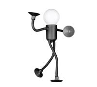 Yiohejy Creative Humanoid Night Light, Fun Night Light with Suction Cup, Changeable Shape Funny Sportsman Lamp, Twistable Bedside Lamp, for Study Room Tabletop