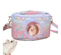 Yiohejy Hamster Carrier Cage - Portable Travel Carrier for Hamsters - Waterproof Lightweight Cage with Adjustable Shoulder Strap for Chinchilla Hedgehog Bunny