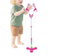 Yiohejy Standing Microphone for Kids | Karaoke Machine with Colorful Light - Kids Karaoke Machine - for Preschoolers Birthday Party Home Playroom School Events Performance Play Classroom Activity