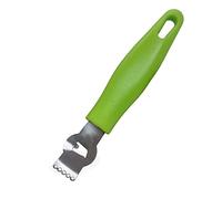 YIOIY Lemon Stainless Steel Zester Grater Orange Citru Kitchen Peeler Tool with Channel Knife (Green)