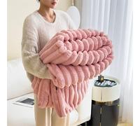 yiokeo Bunny Blanket for Women,Faux Rabbit Fur Throw Blanket for Couch,Soft Bunny Fluffy Fuzzy Warm Blankets,Fluffy Blankets,Soft Cozyblanket forcouch Chair Bed Sofa Living Room (Pink,47x79in)