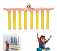 yiokeo Catching Sticks Game Reaction Training Toy, Reflective Drop Stick Challenge Game, Hand Eye Coordination Training Toy, 3 Adjustable Speed Modes, Reaction Time Training for All Ages (Pink)