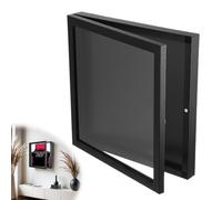 Yiokii 1Pack T Shirt Display Frame, 33 x 33CM Black Shadow Box Black T Shirt Frame with UV Protection Acrylic, 1" Depth of Usable Space Shadow Box, Wood Display Case for Shirts, Jerseys, Memorabilia
