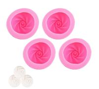 Yiokii 4/6Pcs Dumpling Silicone Mold, Manual Baozi Molding Press Makers Cooking Tools for Pastry Pie Steam Bun, Easy to Demold Cake Mould