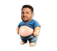 Yiokii Custom Funny Squeezable Belly Fridge Magnets, Personalized Custom Photo Cute Refrigerator Magnets, Funny Refrigerator Magnet Stress Relief Gift Couples, Mom & Dad, Mother’s Day & Father’s Day