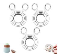 Yiokii Egg Topper Creative Stainless Steel Adorable Boiled Egg Shell Cutter Multi-Function Opener Egg Cup Tool Kitchen Supplies