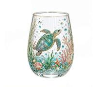 Yiokii Hummingbird Bee Flora Glass Cup, Cute Animal Glass Cup, Colorful Flower Bird Drinking Mugs, Wine Glasses Drinkware Gifts for Women Outdoor Bird Floral Garden Lovers