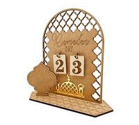 Yiokii Ramadan Advent Calendar Wooden Countdown Calendars Decorations for Home, 30 Days Til Eid, Ramadan Gift for Kids, Ramadan and Eid Decor