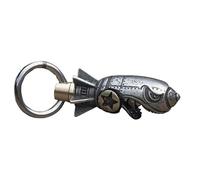 Yiokii Shark Rocket Bomb Keychain, Skull Bottle Opener, Funny Engraving, Cool Keychain for Men and Women