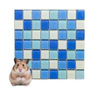 Yiokii Small Pet Cooling Mat, Summer Ice Pet Cooling Pad for Rabbits Cage Hutch, 30x30cm Reusable Bunny Guinea Pig Hamster Heat Relief Pad